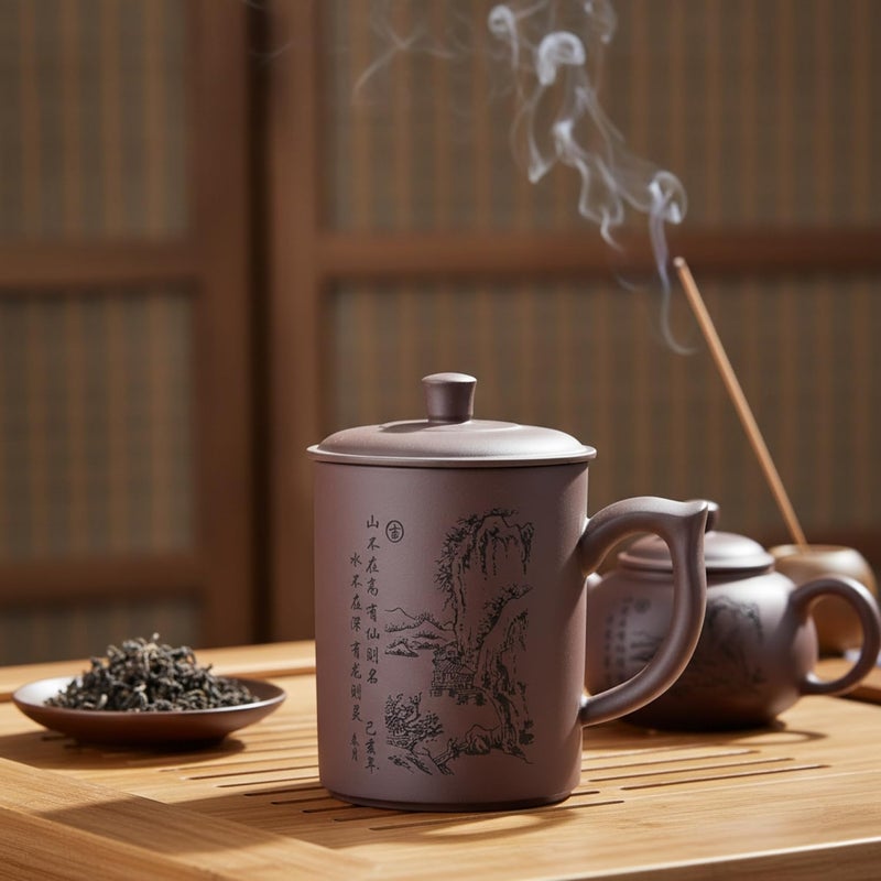 I-MART Purple Clay Tea Cup, Coffee Mug, Chinese Kung Fu Teacupup - Image 3